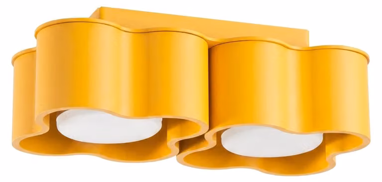 Plafoniera OVIO 2 gialla Gx53 2xGx53 10W alluminio 8x12x24,5cm Sollux Lighting