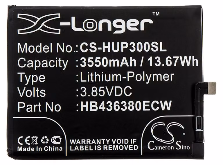 X-Longer batteria di ricambio per Huawei P30 sostituisce HB436380ECW batteria Accu