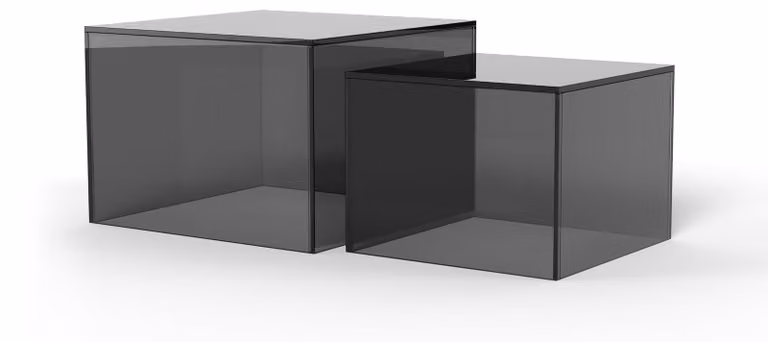 Tavolino quadrato, finitura grigio antracite