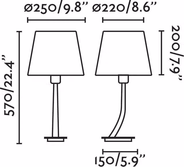 REM Lampada da Tavolo Faro Barcelona in Metallo e Tessuto, Colore Beige e Bronzo