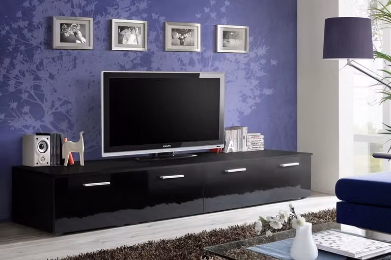 Tavolino per TV DAN, nero