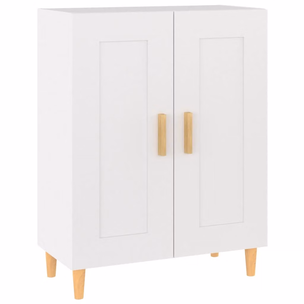 Credenza Bianca 69,5x34x90 cm in Legno Multistrato
