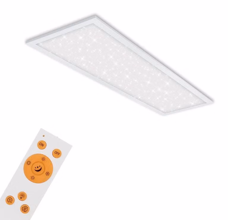 Pannello LED dimmerabile cielo stellato ultrapiatto CCT 24W bianco metallo Briloner