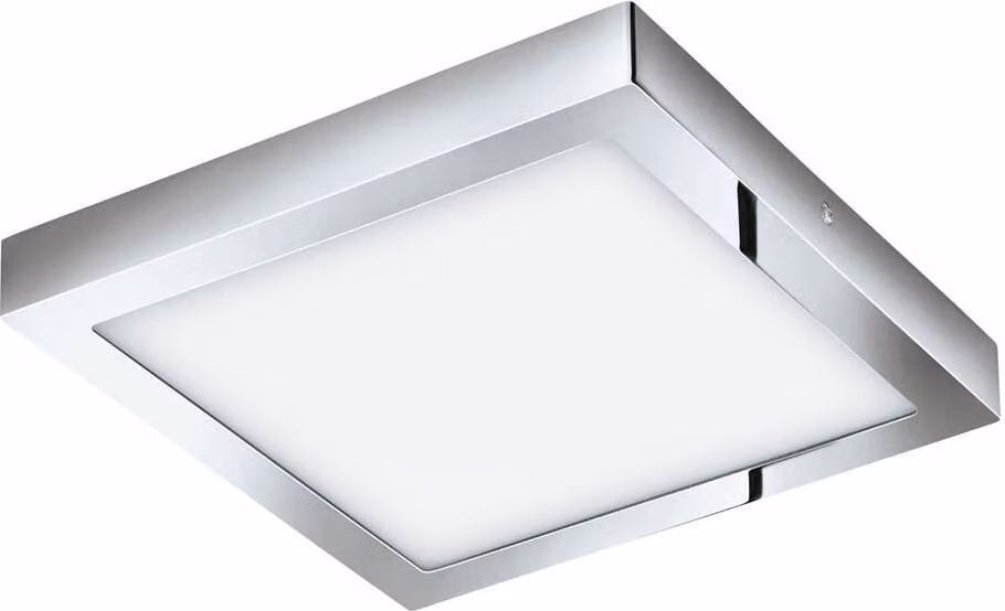 Eglo 33668 Pannello LED da soffitto Crosslink FUEVA-C cromato L:30cm P:30cm A:4cm dimmerabile IP44 2700-6500K con funzione Connect