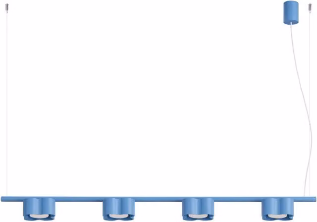 Lampadario OVIO 4 azzurro Gx53