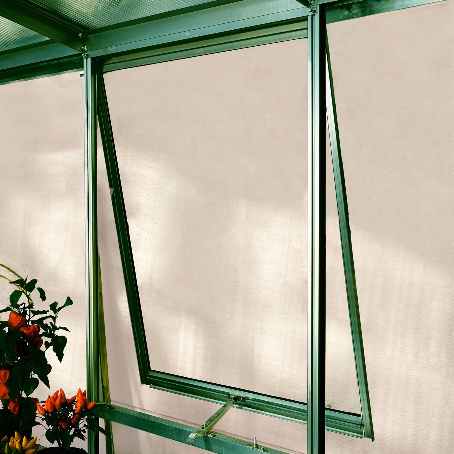 Finestrino laterale V con ESG3mm, smeraldo