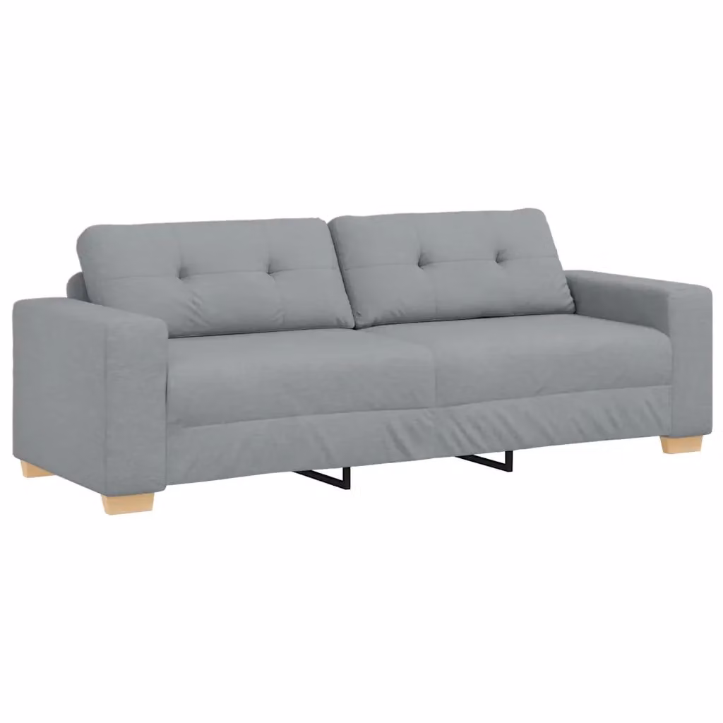 Divano moderno rivestito in tessuto grigio vidaXL – 2