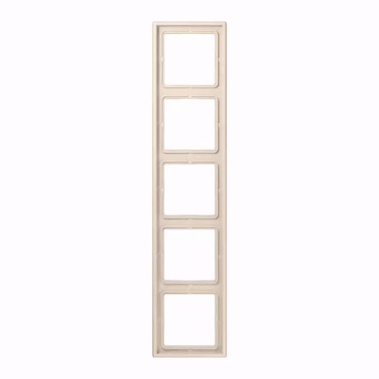 JUNG Cornice di copertura AL2985 Numero di unità 5 bianco crema (bianco elettrico) Plastica lucida