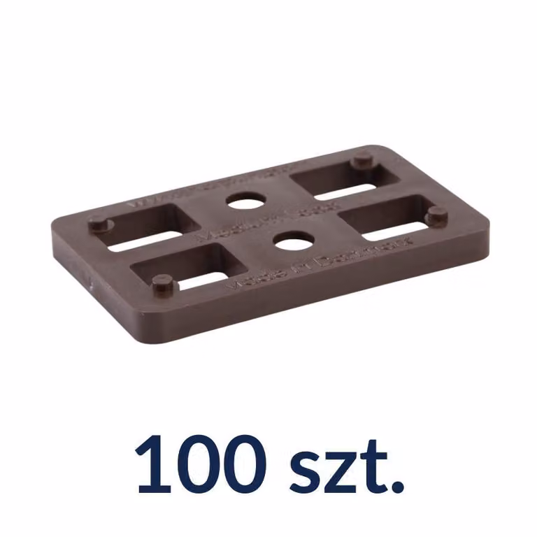 Distanziali 80x50, spessore 7 mm, distanziali in plastica per carichi fino a 2 tonnellate, 100 pezzi