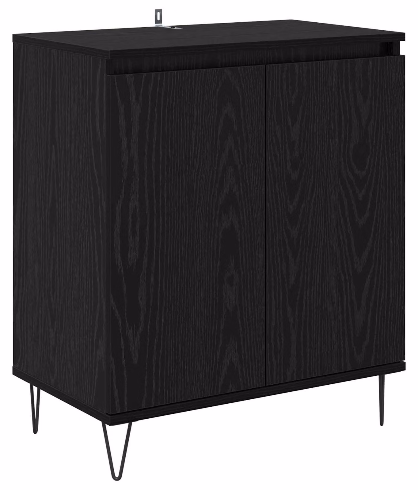 Credenza Rovere Nero 60 x 35 x 70 cm Legno multistrato