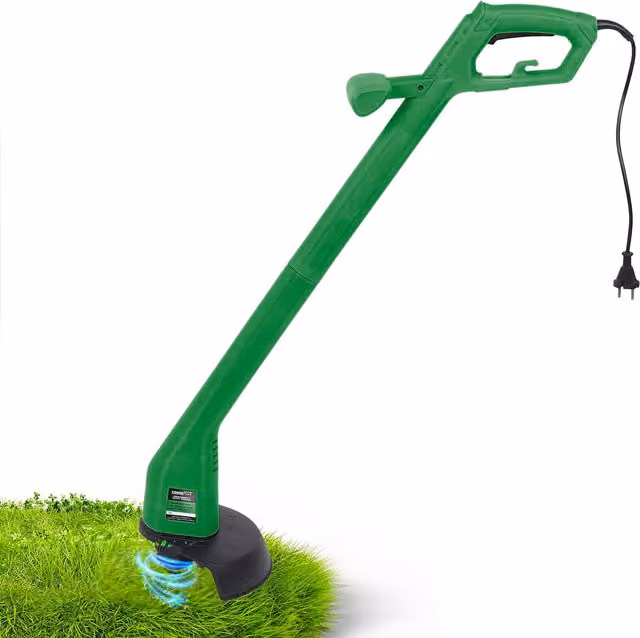 Tagliabordi e rifinitore elettrico KOMBO verde con lame in acciaio e asta telescopica 250W