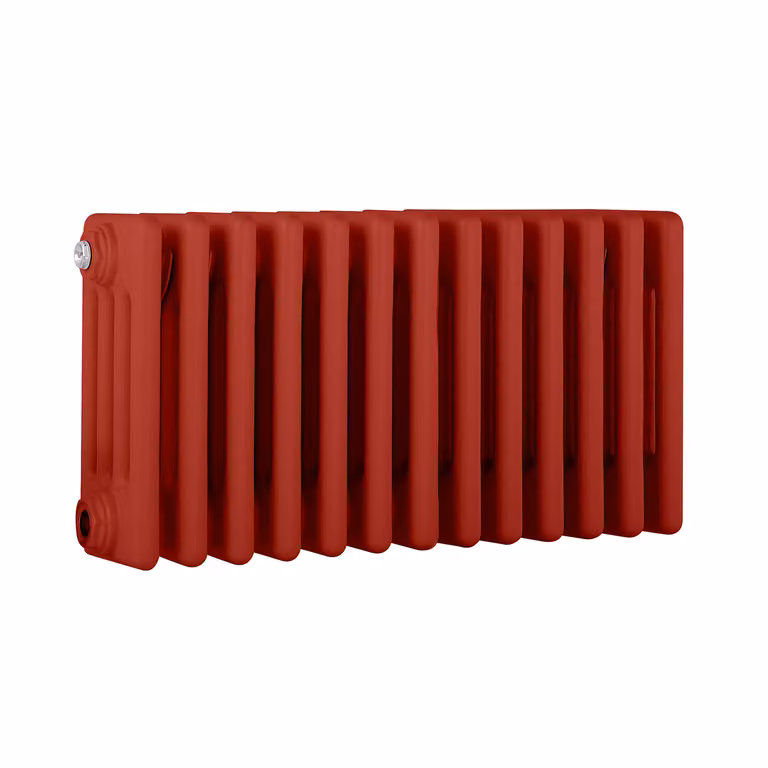 Radiatore Orizzontale a Colonne (4 Colonne) 300mm x 605mm - Rosso (Siamese Rosso) - Regent
