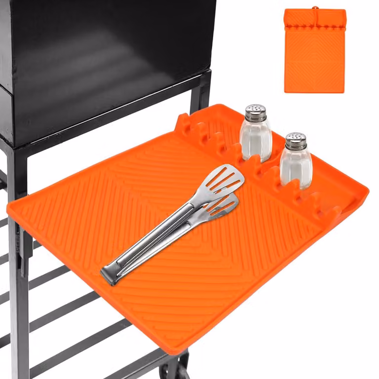 Solidchoice - Tappetino protettivo in silicone per barbecue a carbone