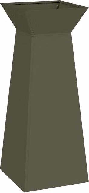Fioriera a colonna contemporanea per esterno 40 x 40 x 100 cm design elegante e resistente in materiali olive 02_0052416