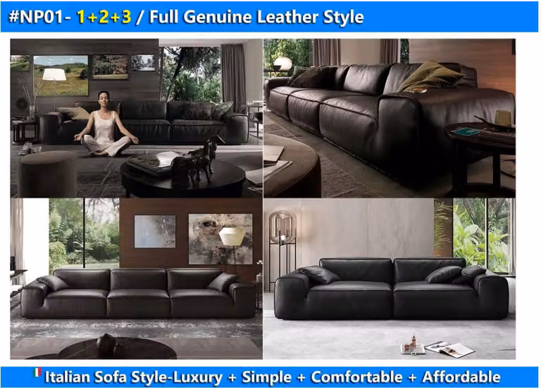 Sofagarnitur 3+2+1 Sitzer Wohnlandschaft Sofa Couch Polster Garnitur Sofas Leder