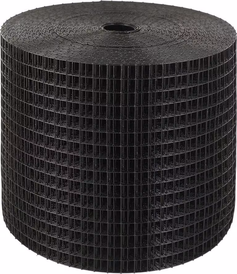 Protezione per pannelli solari da 15 x 3048 cm, kit rotolo protezione da animali selvatici con 100 elementi di fissaggio in lega di alluminio, protezione per pannelli solari con rivestimento in PVC antiruggine, rete metallica in rotolo da 12,7 mm