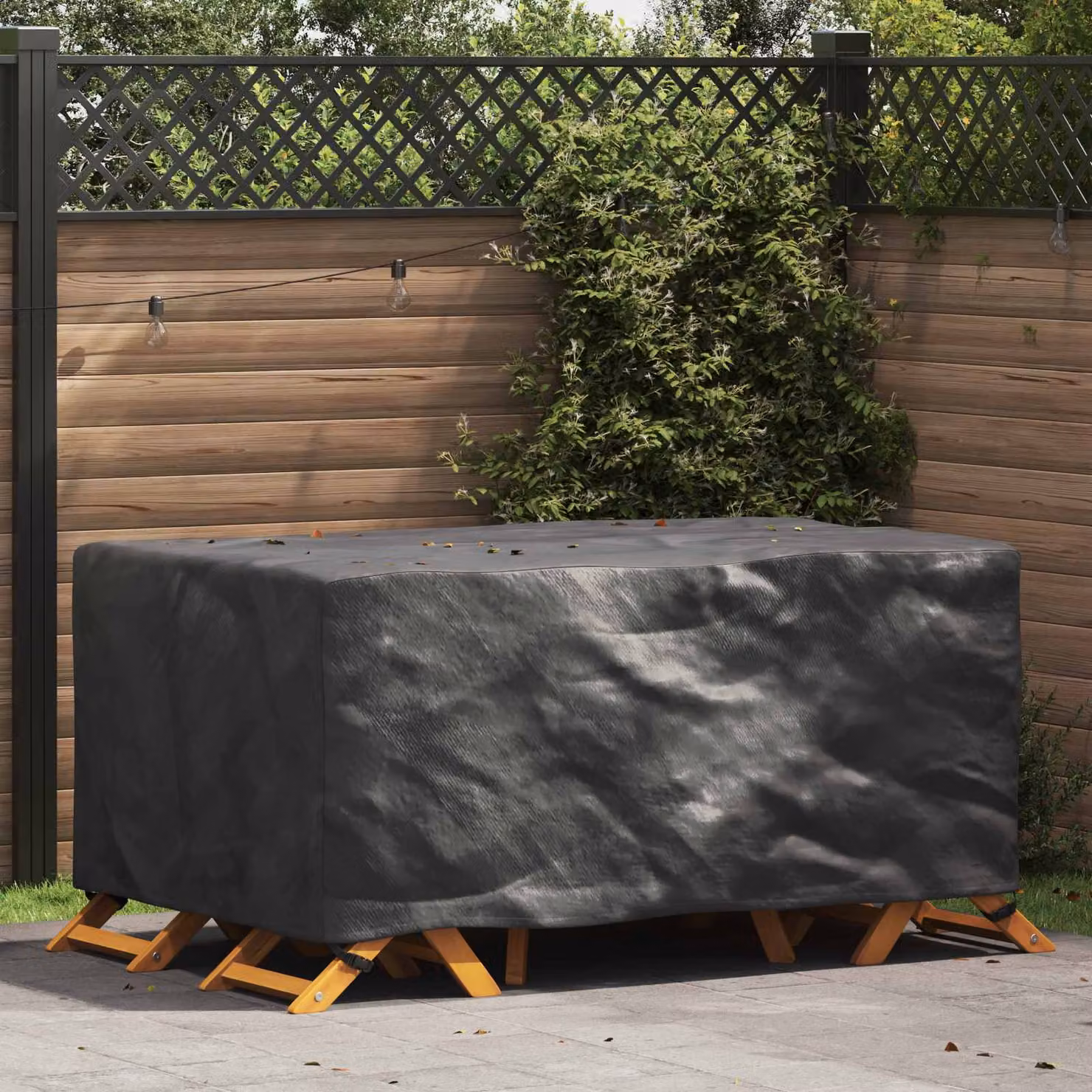 vidaXL Copertura per mobili Tinta unita Nero 170 x 100 x 70 cm 210D