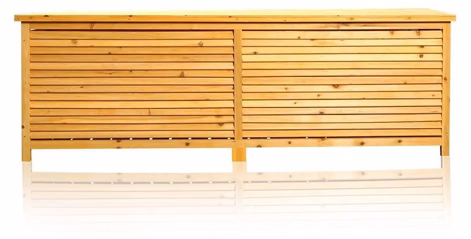 XXL Cassapanca da giardino marrone Cassetta porta cuscini Cassetta porta coperte Contenitore Terrazza Mobili da esterno
