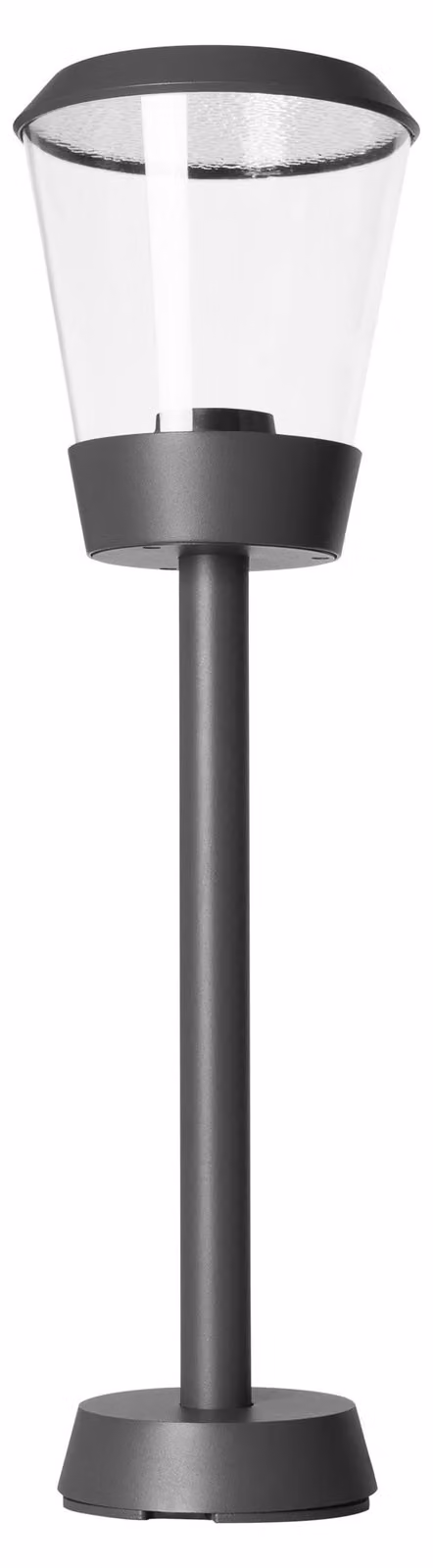 Lampada da esterno a stelo LEDS C4 Elaine, diametro 18,5 cm, colore grigio