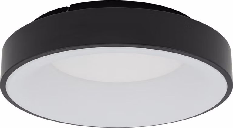 Plafone LED rotondo NIKKI LED bianco e nero 32W, bianco neutro 2700 lm, metallo, dimensioni: 9x38x38 cm, IP20, Nowodvorski Lighting