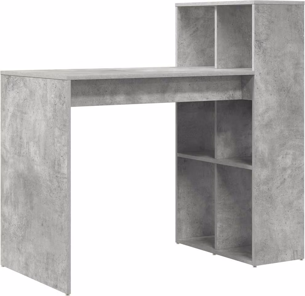 Scrivania Grigio cemento 108 x 55 x 103.5 cm Legno multistrato