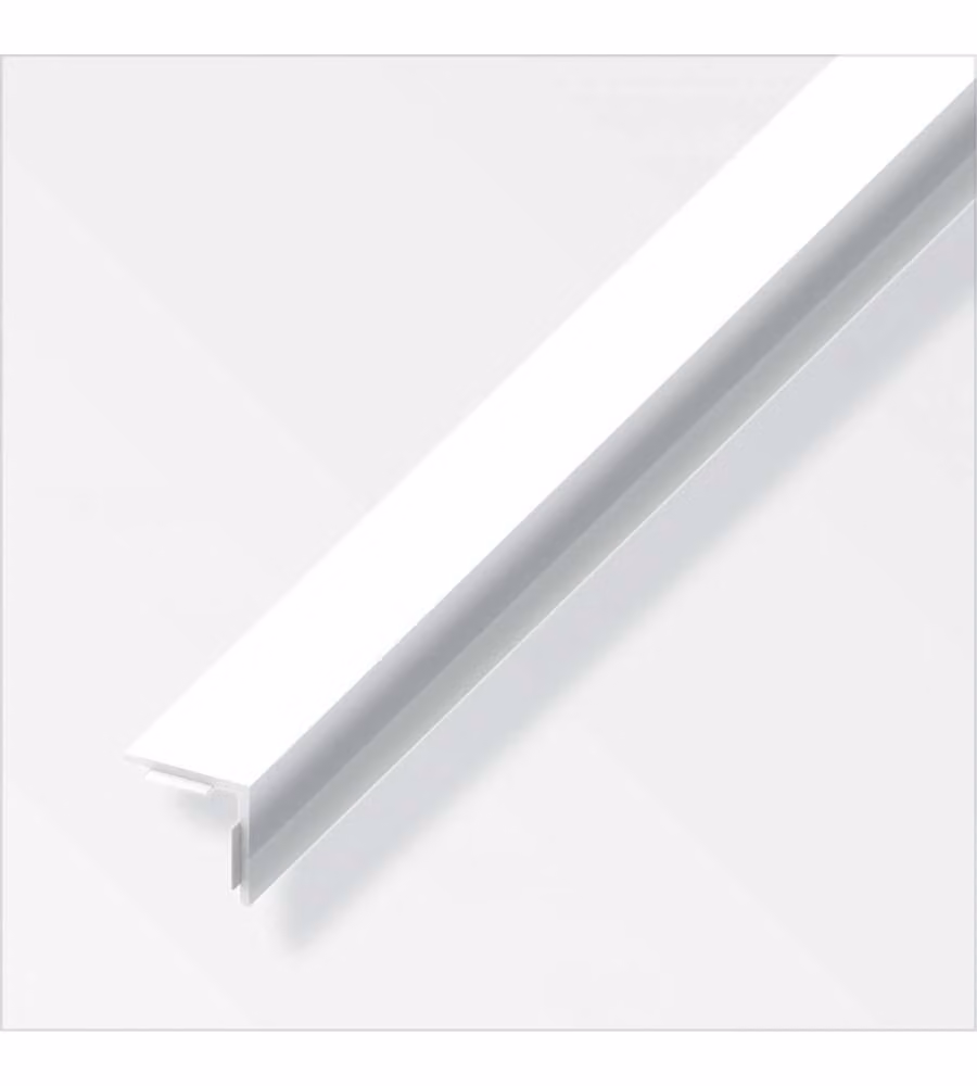 Autoadesivo Angolare 20X20 Pvc Bianco Lucido 1Metro