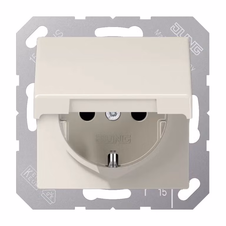 Jung AS1521KL Presa Schuko con coperchio ribaltabile