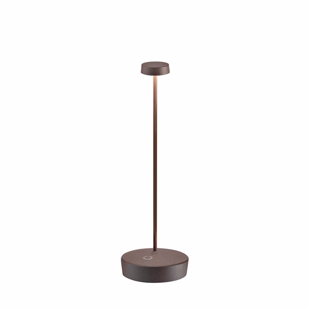 Lampada a led da tavolo Swap Pro Corten ricaricabile e dimmerabile