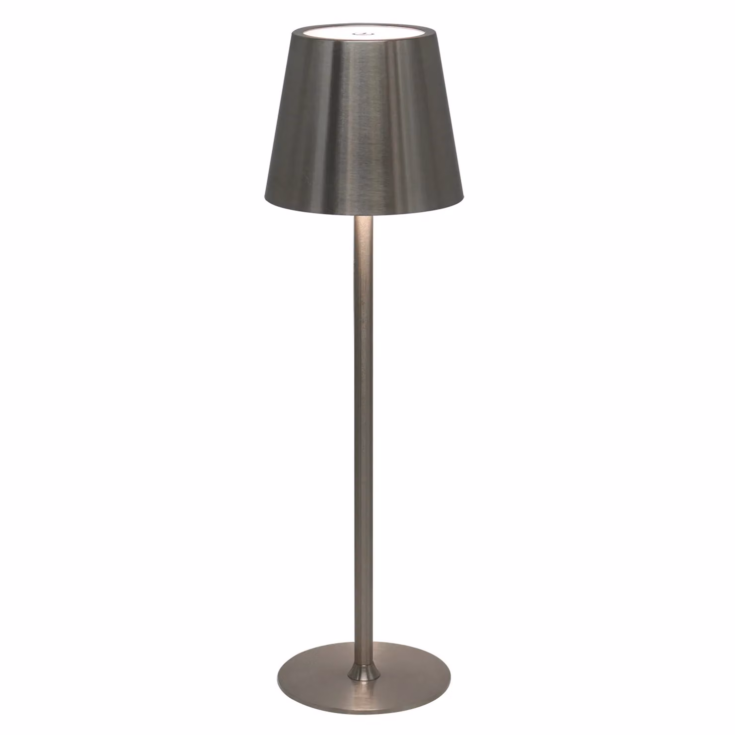 DICTROLUX Lampada da Tavolo LED Penelope Silver, Dimmerabile e Cordless con Controllo Touch e Ricarica USB – 1