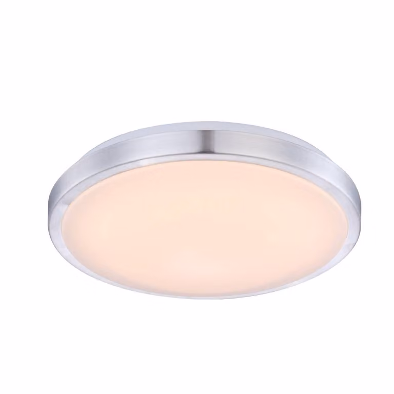 Lindby Lampada da soffitto LED Emelie, Ø 35 cm, colore alluminio, metallo