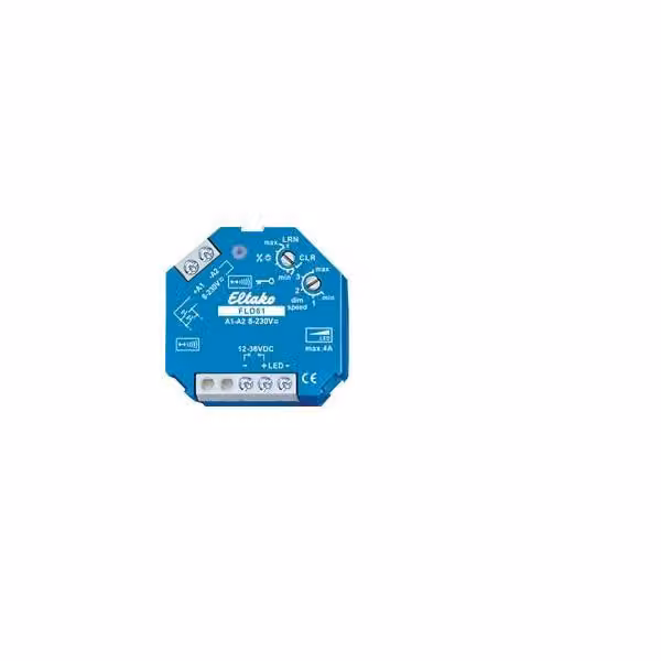 Interruttore dimmer senza fili Eltako PWM-LED, 12-36VDC, 4A FLD61
