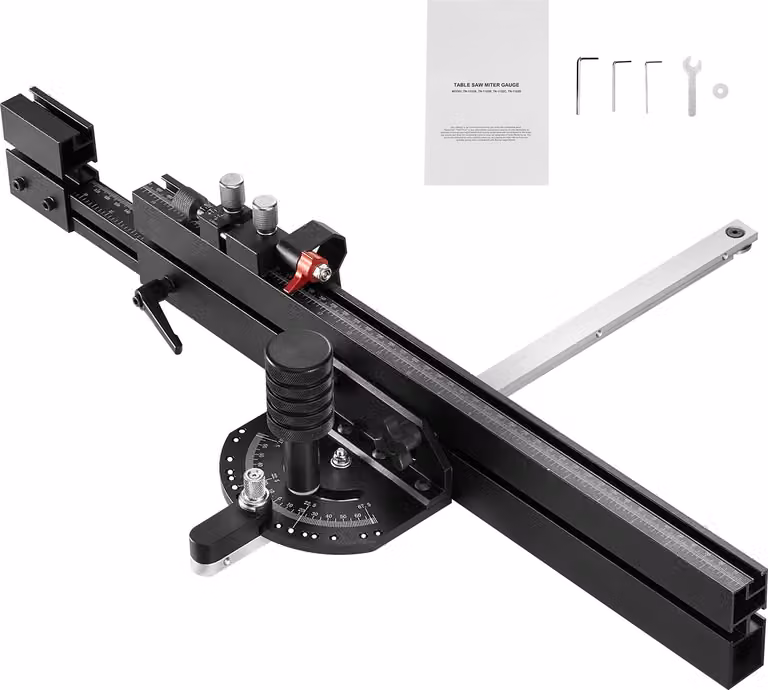 Lama da taglio per ingranaggi di precisione SucceBuy, alluminio, 3/4 pollici × 3/8 pollici, scala da 19 a 35 pollici, 15 fermi angolari, adatta alla lavorazione del legno