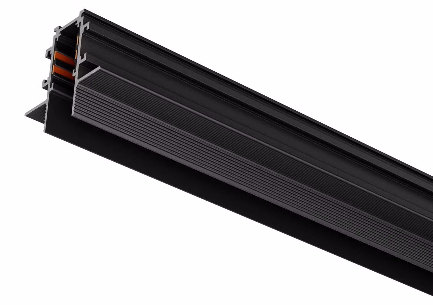 ARELUX XNET, profilo a incasso, lunghezza 2,5 metri, 48V DC, grado di protezione IP40, colore nero