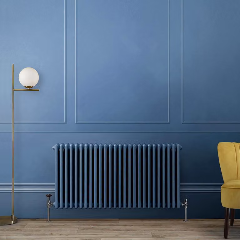 Radiatore Orizzontale a Colonne (3 Colonne) 600mm x 1190mm - Blu (Deep Sea Blu) - Regent