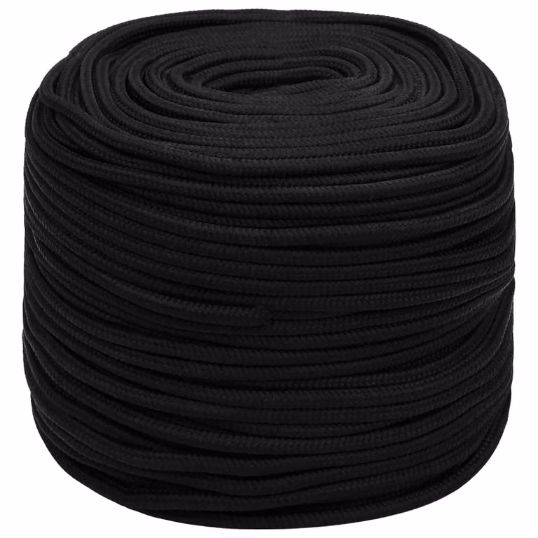 Corda multiuso vidaXL in plastica nera, diametro 10 mm