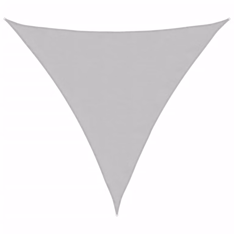 Vela Parasole Grigio Chiaro 3x3x3 m 100% Poliestere Oxford