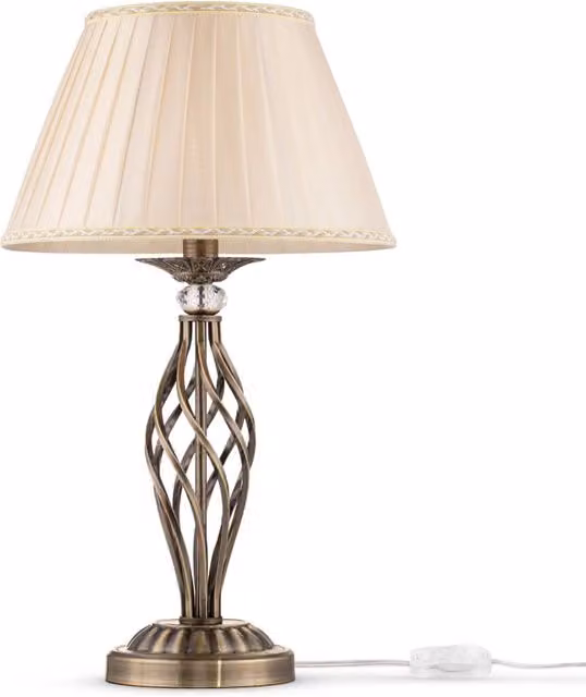 Lampada da tavolo classica Grace Maytoni ottone beige