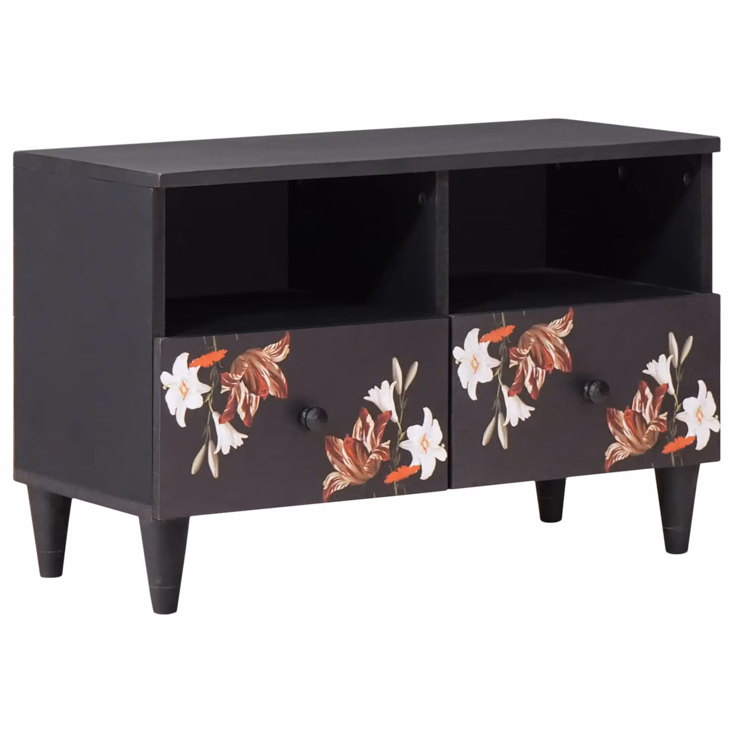 Armadio di stoccaggio moderno vidaXL multicolore in legno e MDF L: 70 cm, P: 33 cm, H: 46 cm
