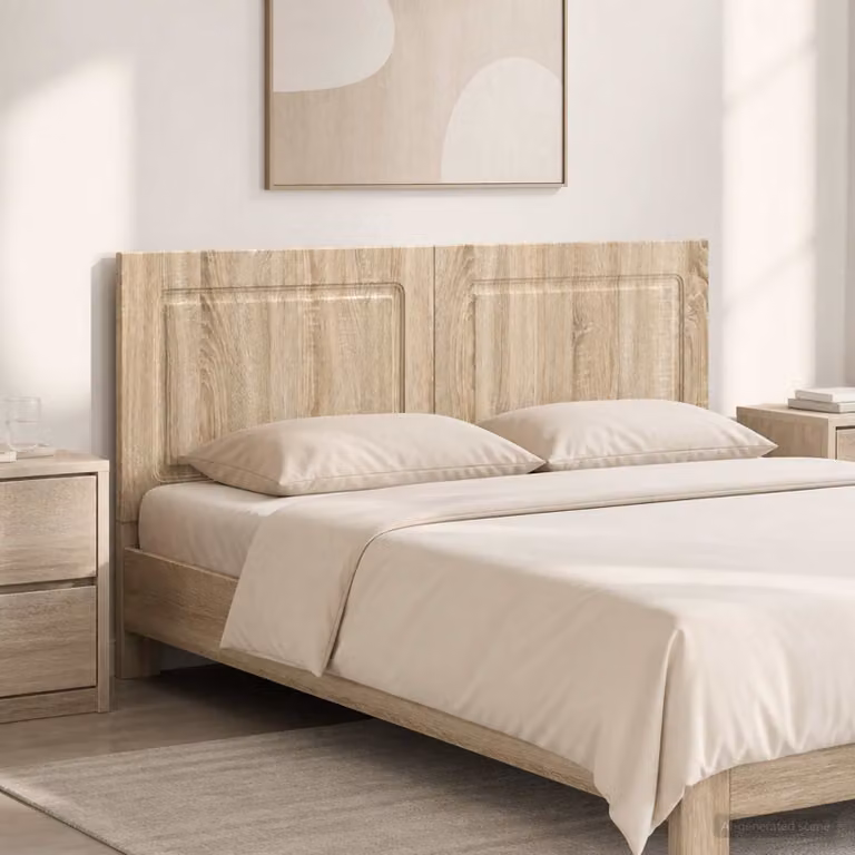Testiera da muro moderna vidaXL UTRECHT in legno ingegnerizzato marrone L: 142 cm, H: 50 cm, P: 3 cm