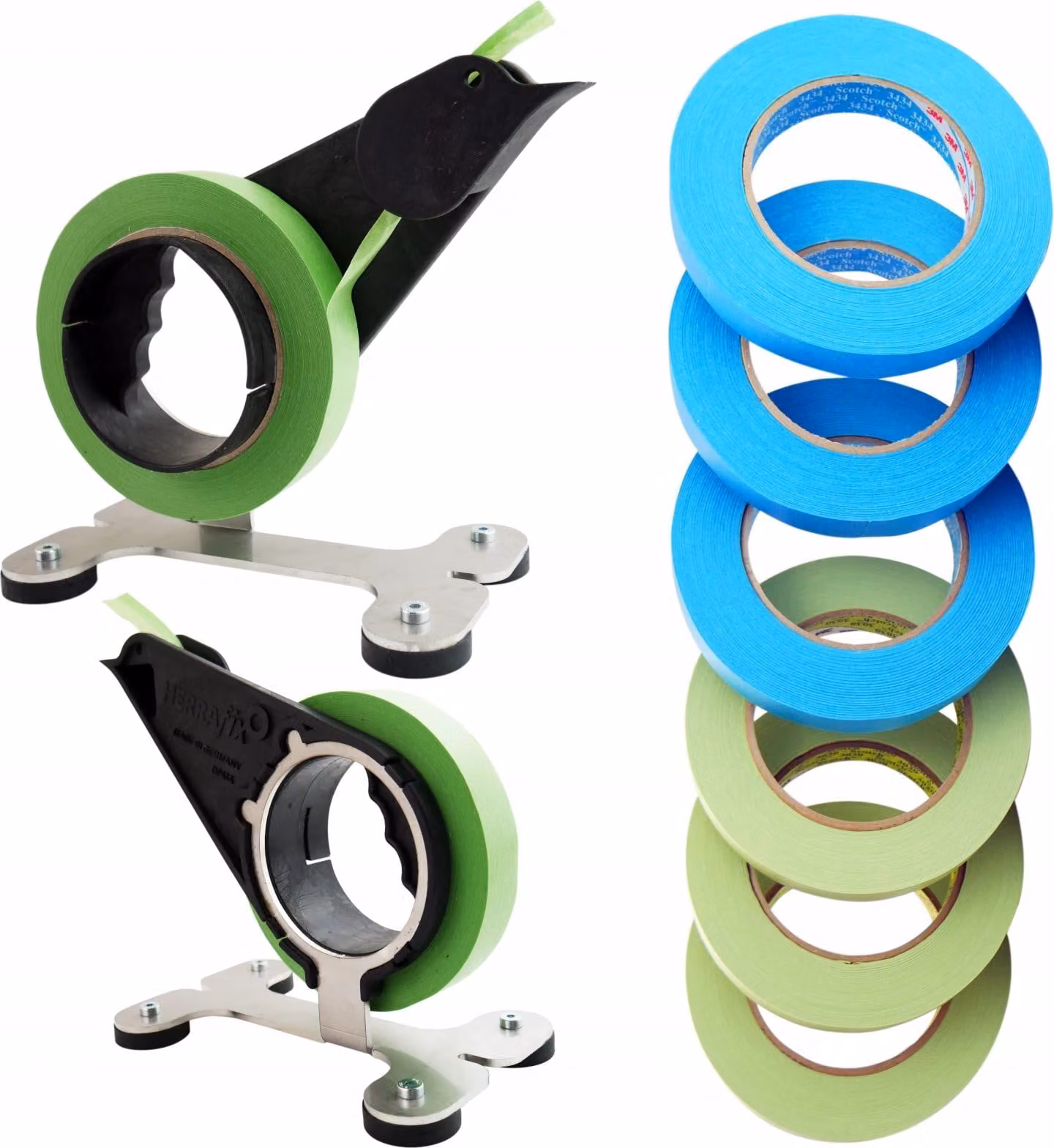 Supporto magnetico per nastro adesivo per verniciatura su bordatura Nastri adesivi 7 pezzi