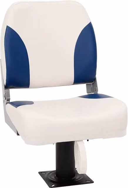 Sedile per Barca con Supporto Girevole 360 CFW7337654 in Metallo e Plastica Disponibile in Blu, Bianco, Grigio o Nero