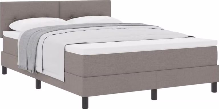Letto a molle con testiera Talpa 140 x 200 cm Tessuto