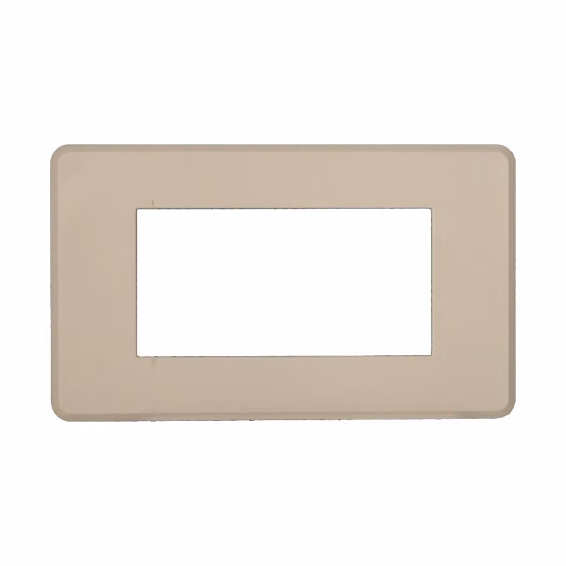 ETTROIT AN87409 Placca Slim Sottile 4P Serie Moon Colore Sabbia Compatibile Con Bticino Axolute Air