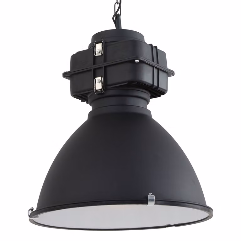 Lampada a sospensione - nero - Densi - vetro metallo - Ø 47cm - E27 - 7779ZW - Mexlite