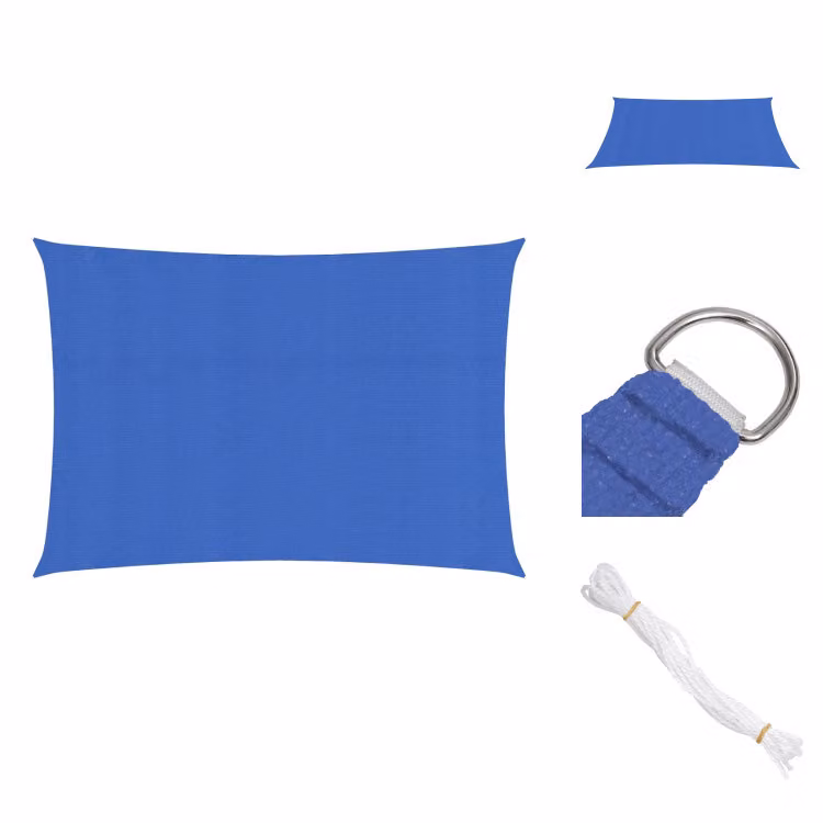 vidaXL Tenda da sole 160 g/m² Blu 2x4,5 m HDPE - Ombrelloni e tende da sole