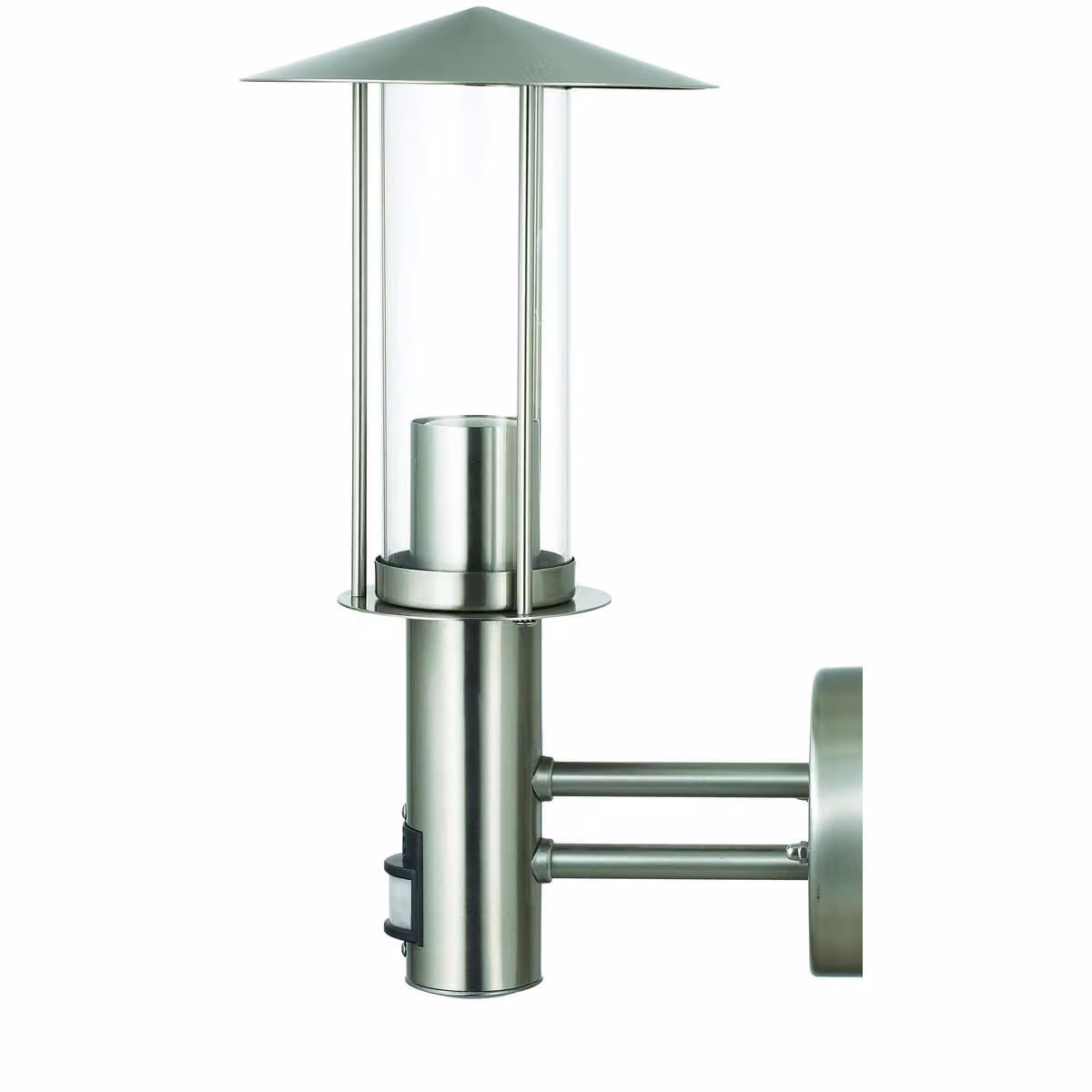 Apparecchio di illuminazione da parete in acciaio inossidabile, con sensore di movimento. Lampada da parete esterna, ideale per giardino e aree esterne. Lampada da giardino