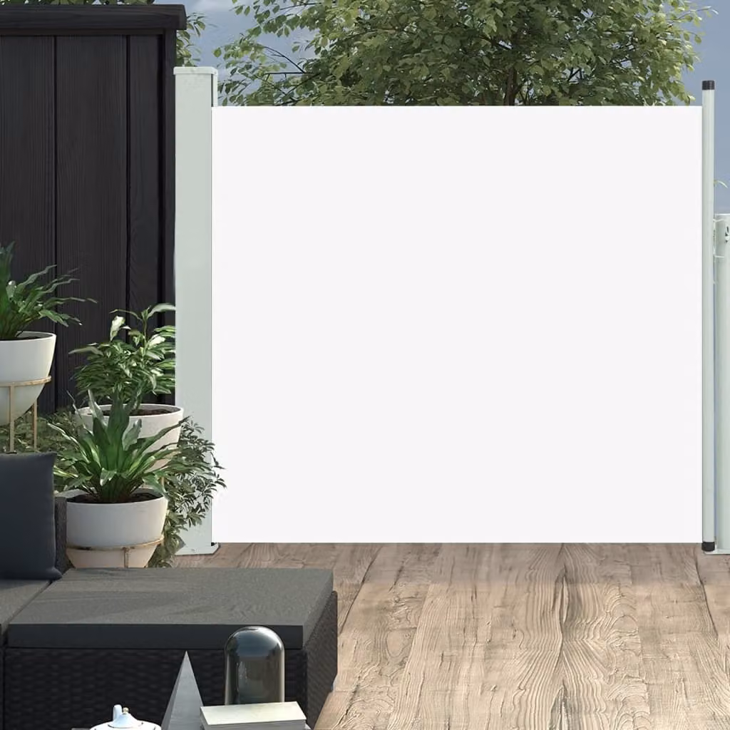 Maison Exclusive - Tenda da sole laterale estensibile, 100x314 cm, color crema