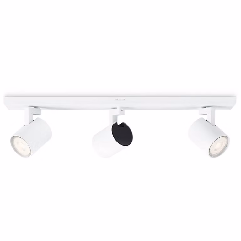 Philips Runner faretto LED bianco 3 luci, Bianco / Opale, Soggiorno / Sala da pranzo, Metallo, Moderno