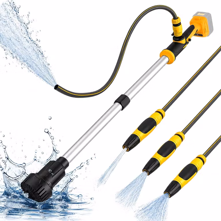 Pompa sommergibile a asta, portata 3600 l/h, altezza di sollevamento 3 metri, compatibile con batterie da 18V/20V