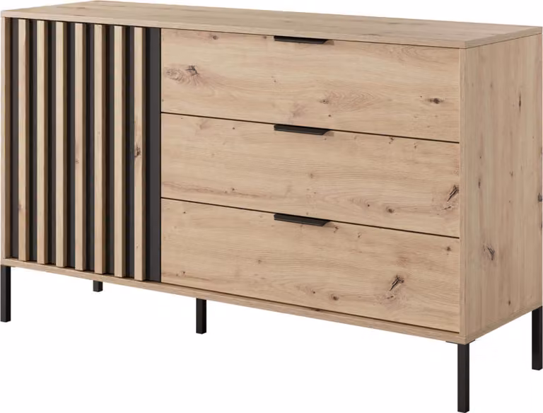 Cassettiera combinata REFORM - rovere artigianale / antracite